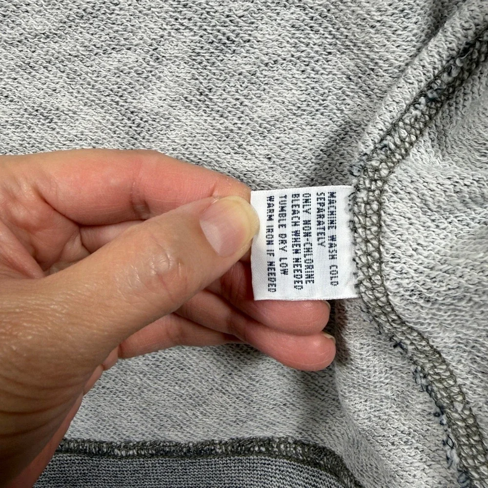 Vintage Polo Ralph Lauren Full Zip Hoodie Mens XXL Gray Heathered Cotton Pony